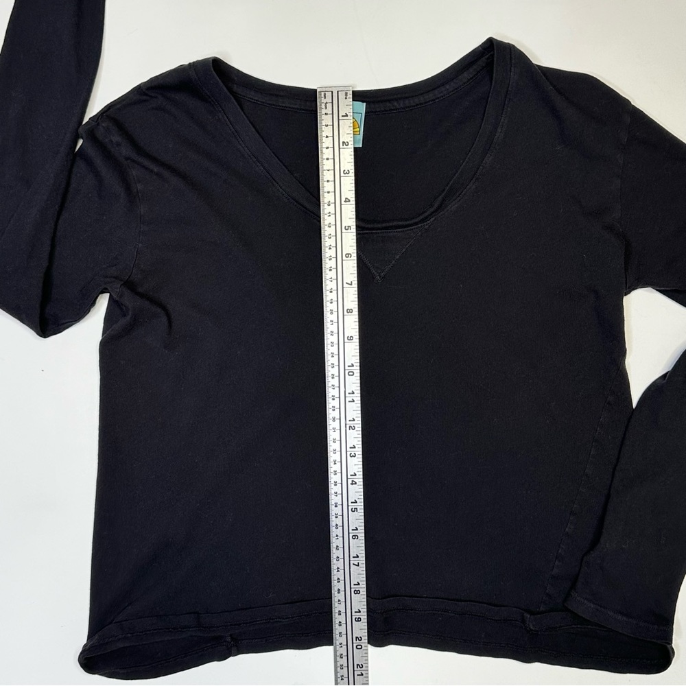 C&C California Open Crew Neck Long Sleeve Knit black Shirt M - Picture 4 of 6
